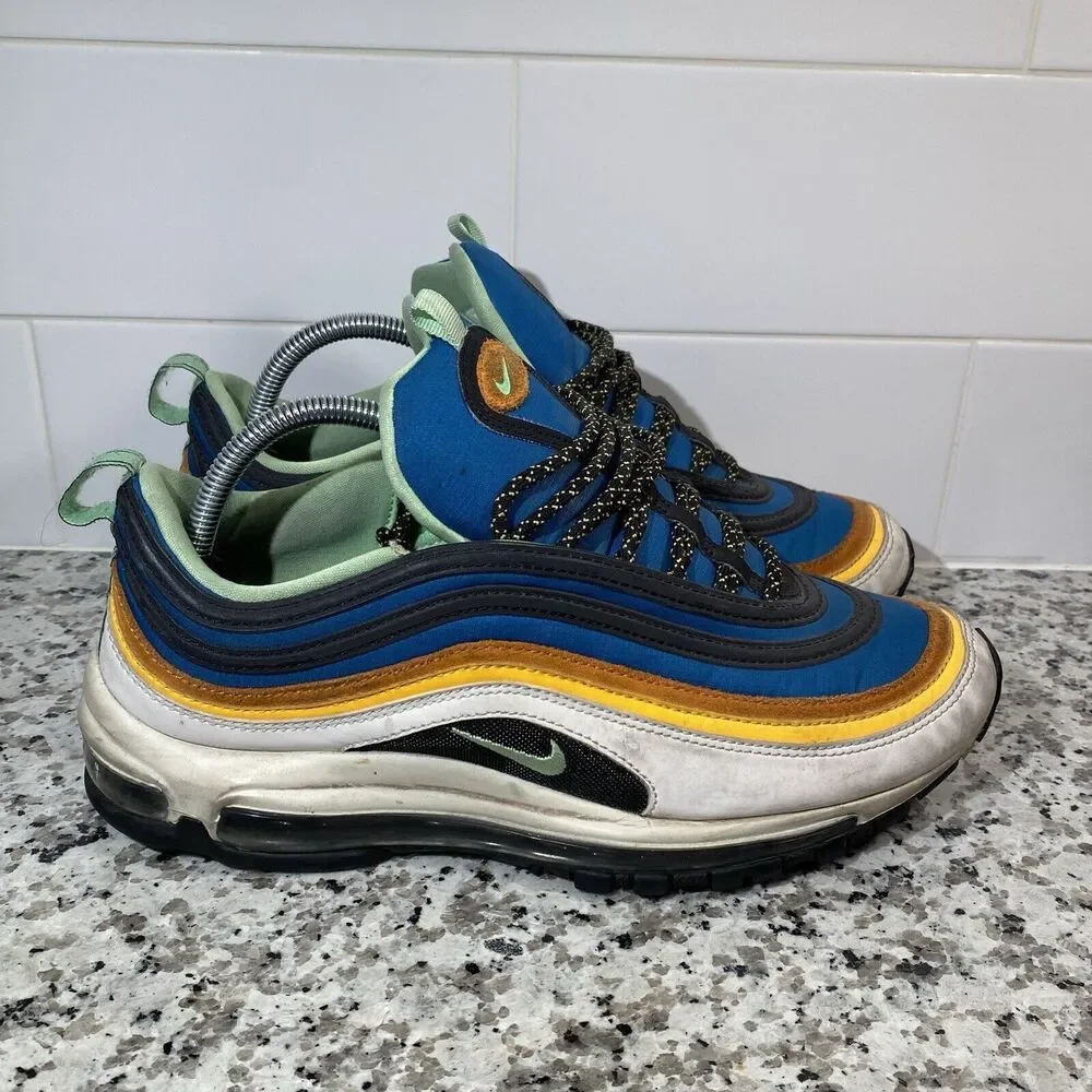 Nike Mens Air Max 97 CZ7868-300 Blue Casual Shoes Sneakers Size 10 - Picture 3 of 8